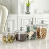 Sealed Clear Sealed Jar Plastic Coffee Bean Storage Box Tea Coffee Sugar Storage Jars  Dry Goods