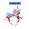 Party Star Purple Cake Hair Decoration Headpieces Adjustable Twisted Bar Birthday Headband for Women and Girls
