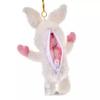 Disney Piglet Reversible Plush Keychain ( WHITE POOH ) Japan NEW Disney Store