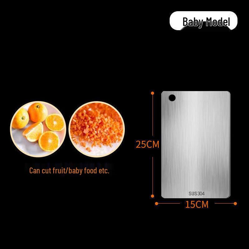 Abdo 304 Stainless Steel & Silicone Cutting Board 5-Piece Set