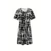 Oversized Print 3D Loose O Neck Women's Dress Stylish Casual Comfortable Fashion Midi A- Line Dresses