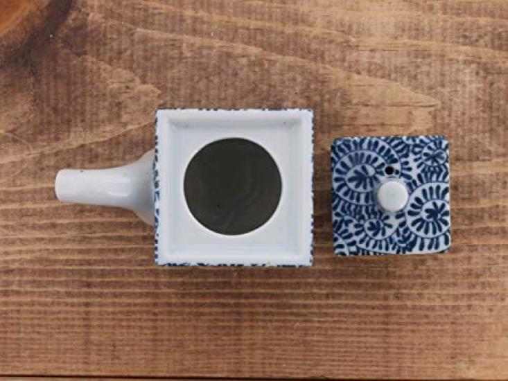 Tableware East Square Soy Sauce Dispenser with Octopus Arabesque Design, or-013