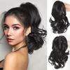 Synthetic 12Inch Short Curly Claw Clip Ponytail Hair Extensions Heat Resistant Fiber Hairpiece for Women Daily Use