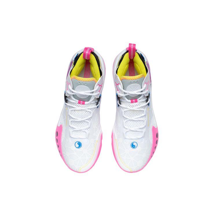 Li-Ning Wade Shadow 3 On Court White Pink Men Sneakers ABPR049-4