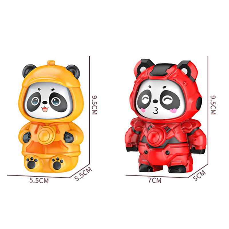 Cartoon Cute Panda Face Changing Doll Creative Novelty Children's Fun Wacky Toy Kids Bag Decoration Pendant Birthday Gifts