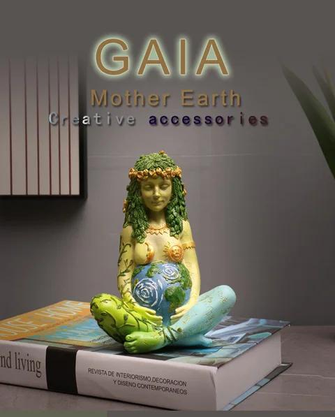 1 ks Živá socha Millennium Gaia - Bohyně Země a Přírody, Ideální pro Dekoraci Domu a Zahrady, Ideální Dárek