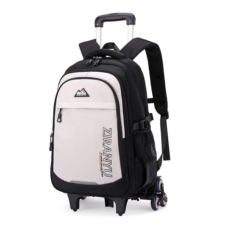 Children School Bag With Wheels Kids Rolling Backpack For Boys Wheeled Backpack Student Trolley School Book Bag Carry On Luggage