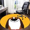 1PC Puppy Pet Office Round Area Rug,  Mat Suitable ForOffice, Under Office Chairs Bedroom Living Room Home Decor, Room Deco