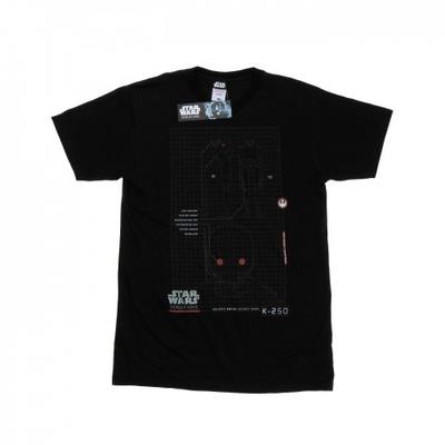 Camiseta esquemática masculina Rogue One K-2SO