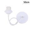 Black/White E27 Hanging Lamp Holder With 0.5/0.8/1.2/2M Hanging Wire Ceiling Lamp Holder Socket Lamp Base For Chandelier