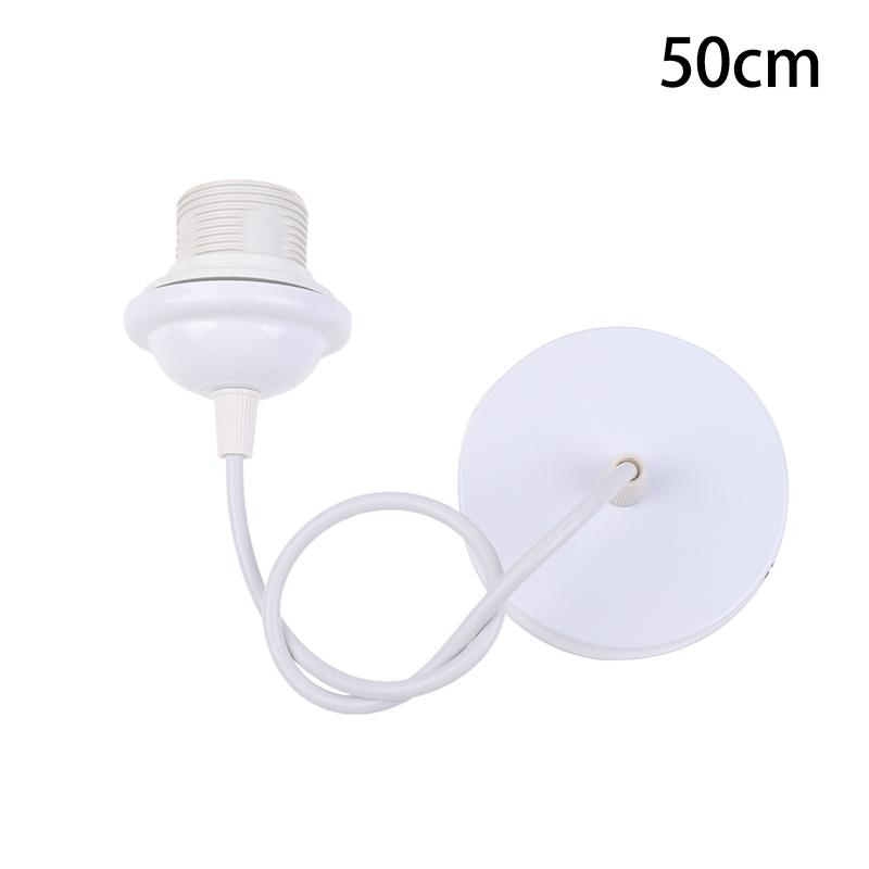 Black/White E27 Hanging Lamp Holder With 0.5/0.8/1.2/2M Hanging Wire Ceiling Lamp Holder Socket Lamp Base For Chandelier