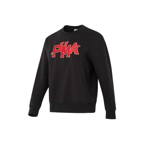

PUMA New Year Edition Letter Embroidered Running and Fitness Sweatshirt Women EU M чорний