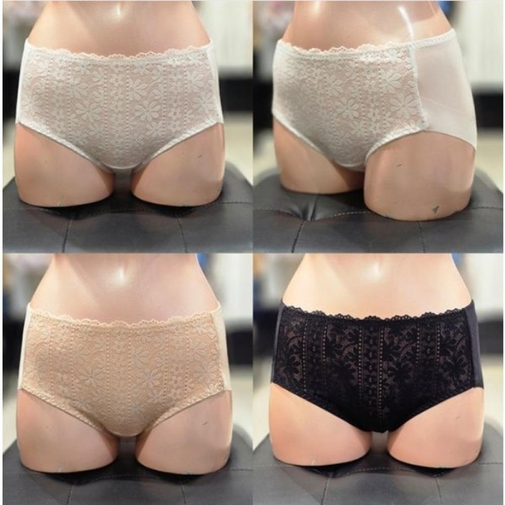 Venus Jacquard Lace Crop Top Set Hem Panty vlgc853tSet white/skin/black/105