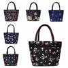 Floral Rose Flower Tote Bag Shoulder Bag Bucket Mommy Bag Fashion Flower Handbag  Travel