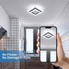 Quadratische Acryl Deckenleuchte Moderne LED Deckenlampe, Weiß 3-Farben-Licht Deckenleuchten für Schlafzimmer Büro Küche Wohnzimmer
