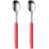 Stripe Set of Made In Japan Teaspoon, Red, 2,