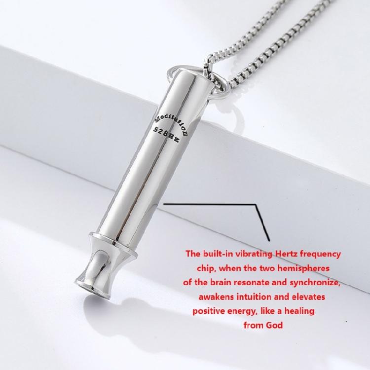 Focued Enhancing Necklace Producing 528 Hz Frequency Jewelry Accessory Portable for Meditation and Stress Alleviation