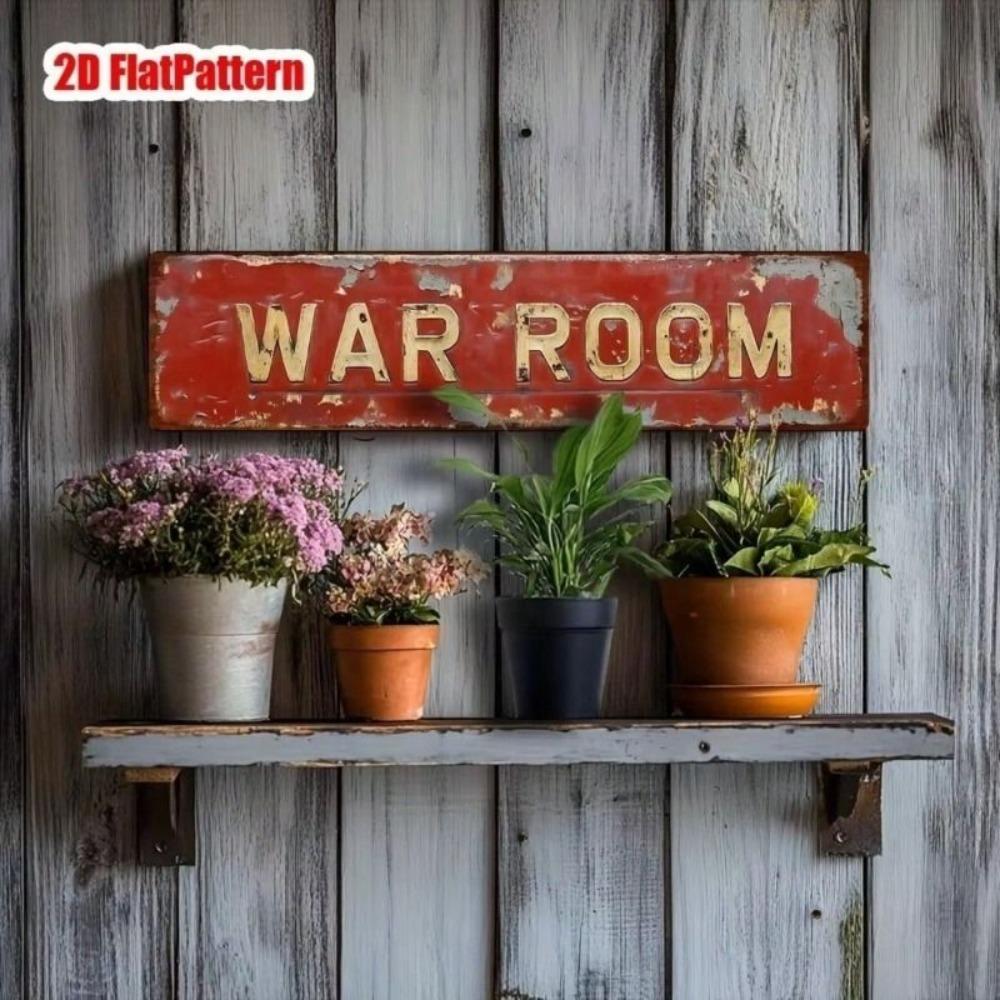 Vintage Military Retro Metal Sign Bar Garage Wall Decor