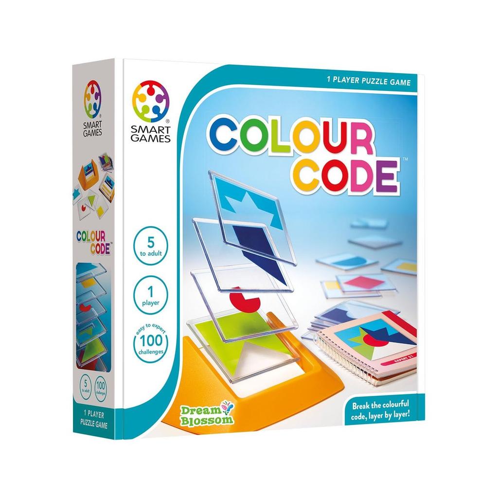 Smart Games Color Code Brain Teaser Puzzle, 100 Challenges, Educational Toy, Ages 5+