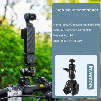Expansionskit Motorcykel Cykel Fäste Hållare Expansionsmodul Cykelklämma Klämma Basfäste Adapter för DJI OSMO Pocket 3 Kamera