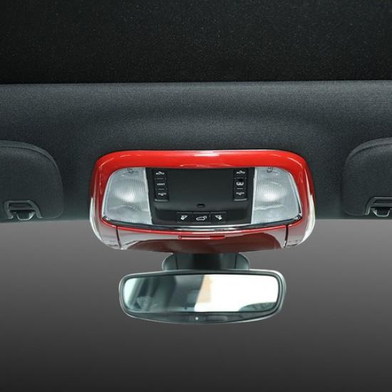 Front Reading Light Lamp Decor Cover Trim fit for Jeep Grand Cherokee 2011+ Red