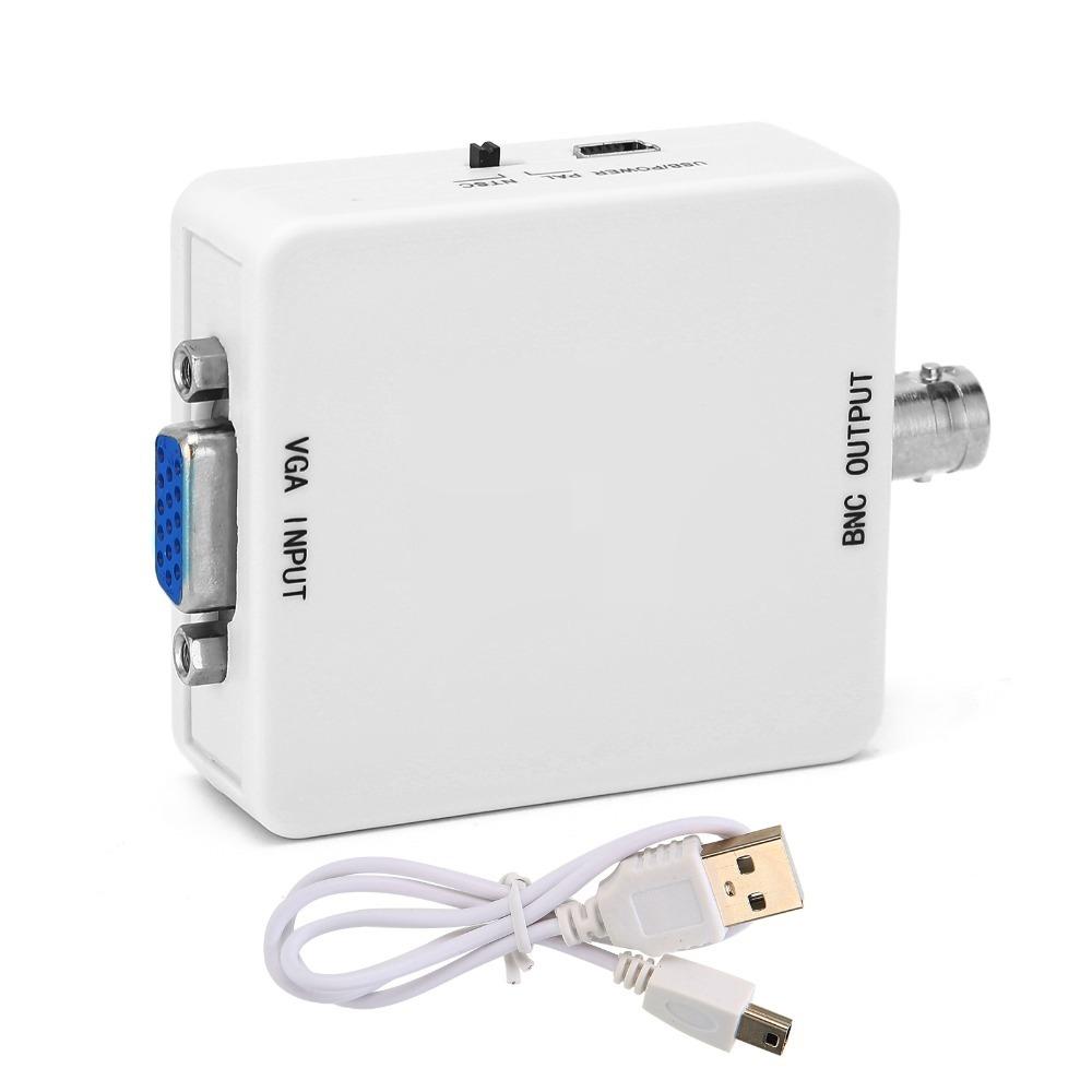 

Multi-function VGA To BNC Converter 1920 @ 60Hz PAL/NTSC Format Video Conferencing білий