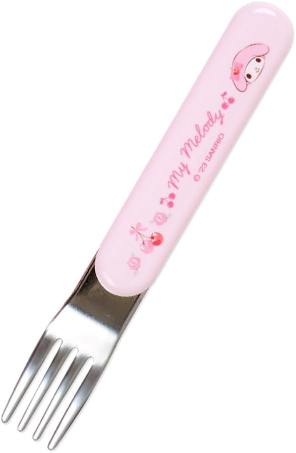 Sanrio Trio Set Chopsticks Spoon Fork Bento Chopsticks Case Chopsticks Slide Type Made in Japan Antibacterial Sanrio My Melody My Melody Set Freezer