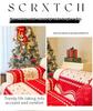 Festive Red Chenille Non-Slip Sofa Cover for All Seasons - New Year & Christmas Style