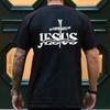 Herren T-Shirt Jesus Christus Rückenaufdruck T-Shirt Mode Grafik Tops Geschenk für Jesus Stree