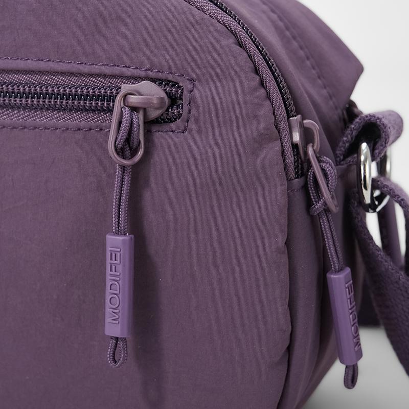 Leichte Nylon-Tasche Damen Schultertasche Crossbody-Tasche Mehrschichtige Handy-Tasche