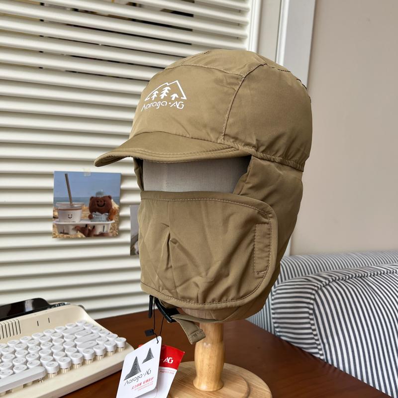 Flying Hats for Men and Women, New Down Padded Cycling Windproof Masks In Winter, Thickened Thermal Ear Caps