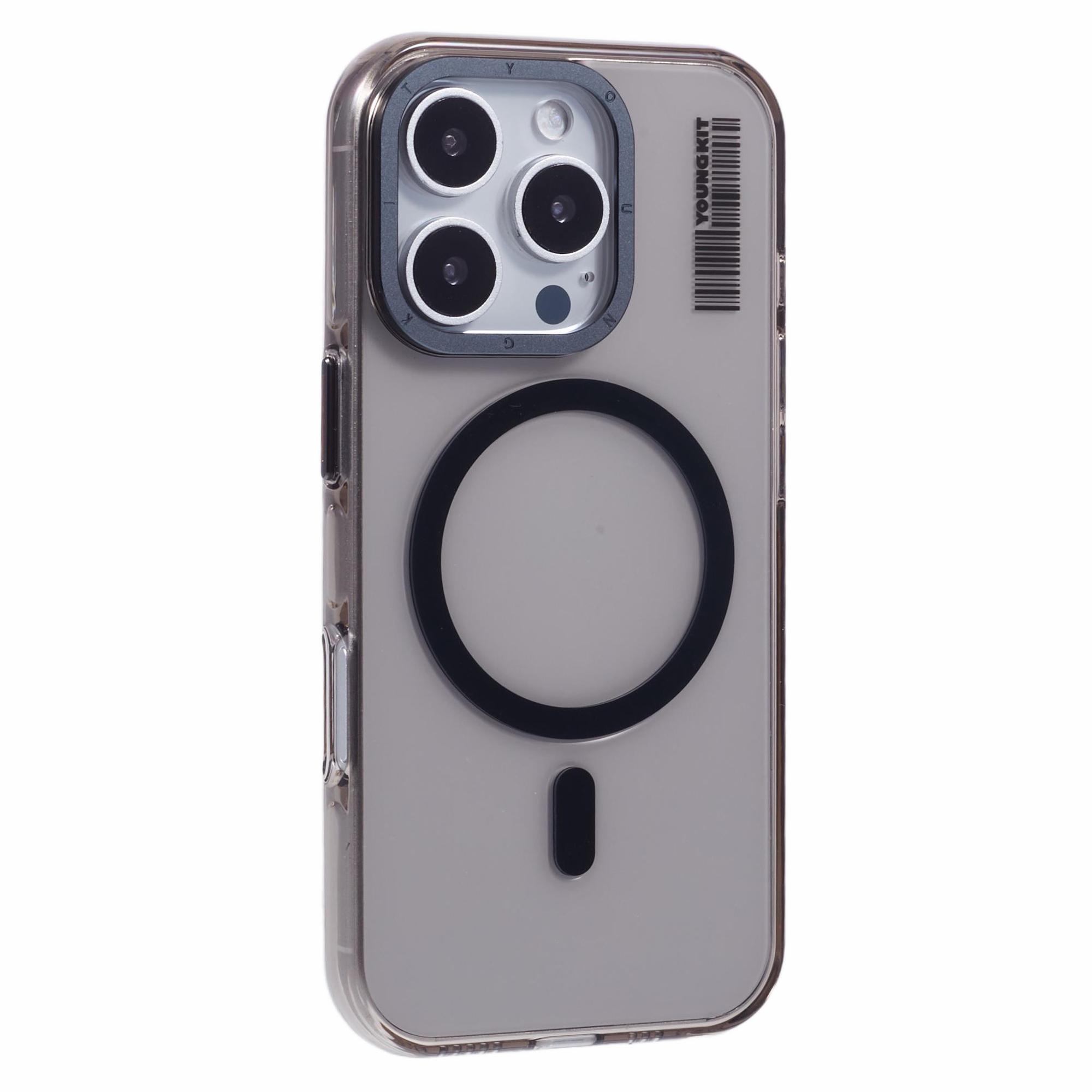 YOUNGKIT For iPhone 16 Pro Case Compatible with MagSafe Clear PC Phone Cover B