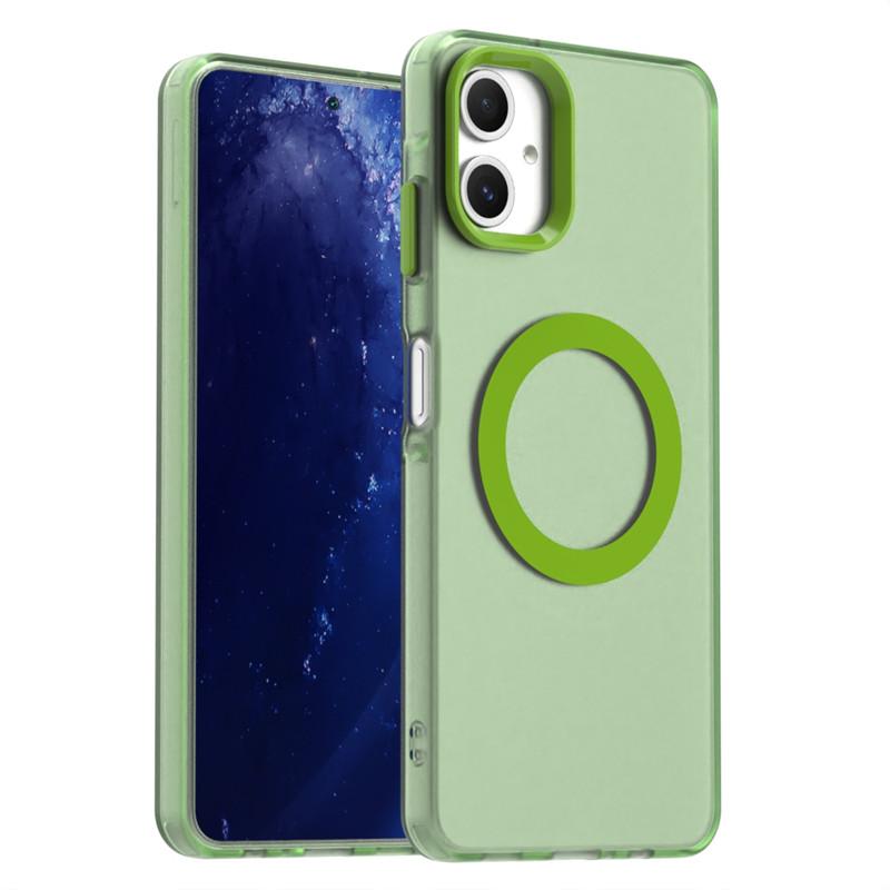 For Samsung Galaxy A06 4G Case For Samsung A06 4G Cover 6.7 Inch Translucent Candy Color Matte Magnetic Shockproof Bumper