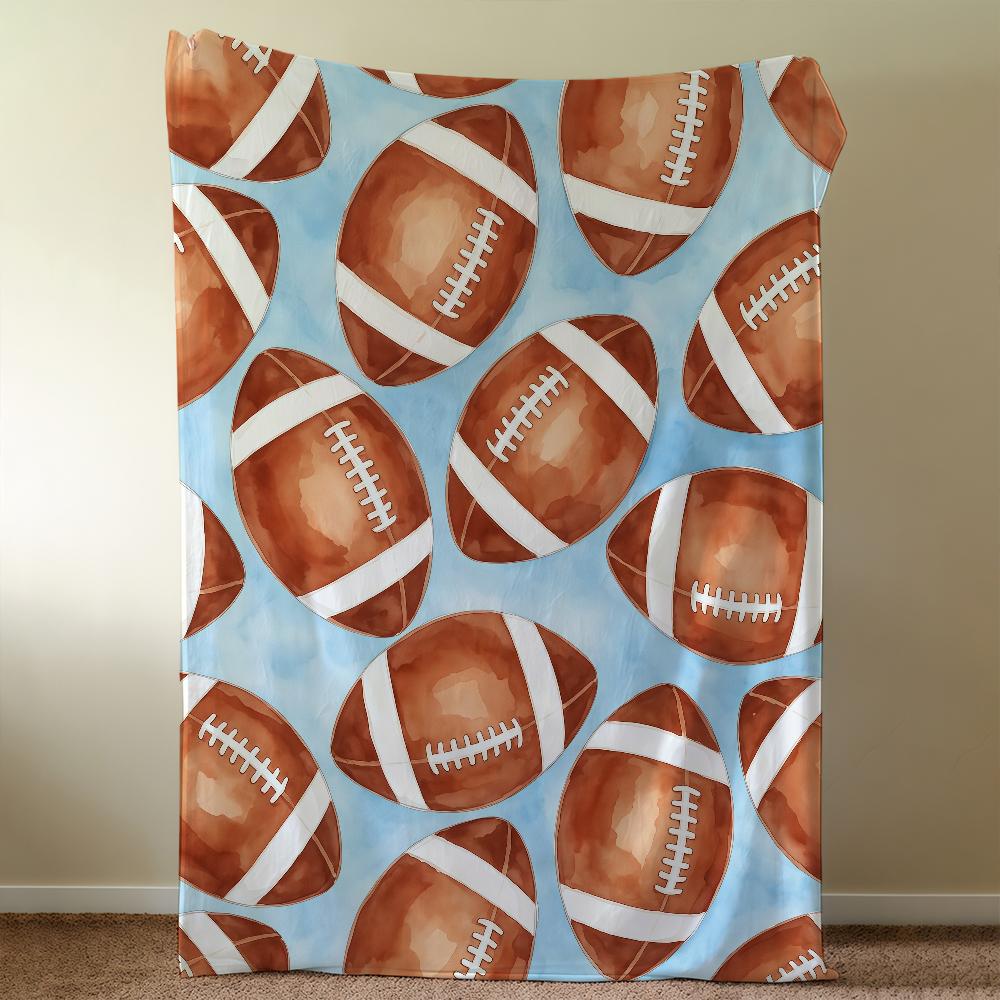 American Football Blanket Throw Super Cosy Plush Living Room Sofa Couch Childish Birthday Gifts