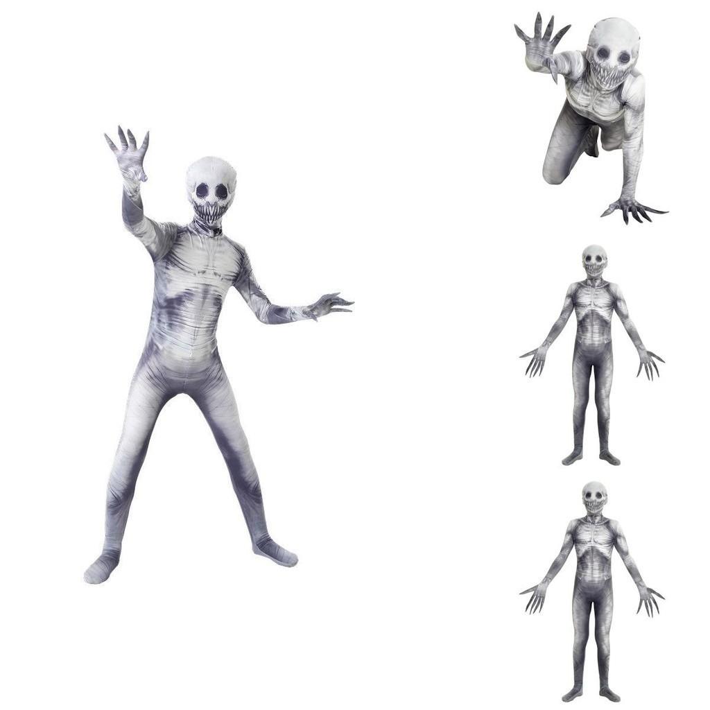 Creepypasta Horror Prop The Rake Morphsuit Costume For Kids And Adults
