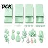 Blütenblattform 4 Stück/Set Ton Gelkugelformer, Polymerwalzen, 2 mm 3 mm 4 mm 5 mm 3D-gedrucktes Werkzeug Kugelsformer Nail Art Perlenroller für Blumen,