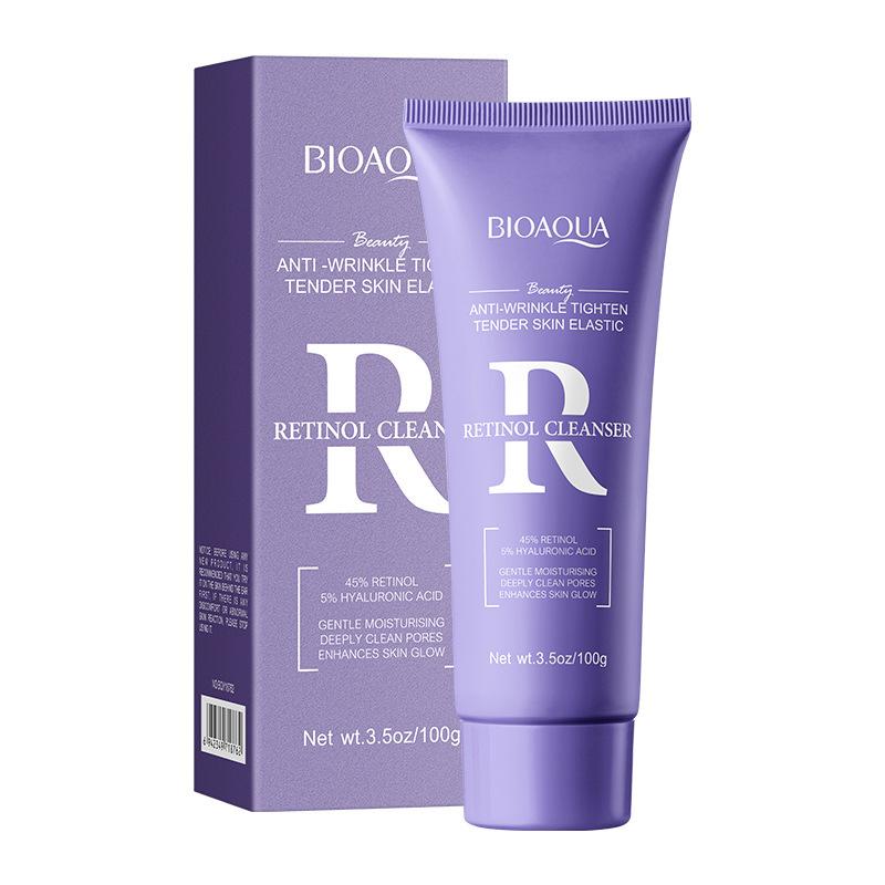 BIOAOUA Firming Cleansing Milk Retinol Purifying, Nourishing & Whitening Cleanser