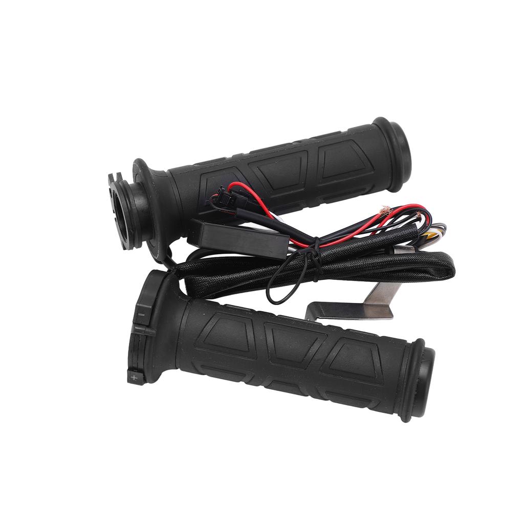 Paar 22mm 0,9in Motorrad Beheizte Lenkergriffe Intelligente Temperaturregelung Schwarz 12V 15‑35W