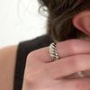 Halden Ball Rope Ring (R002_silver)