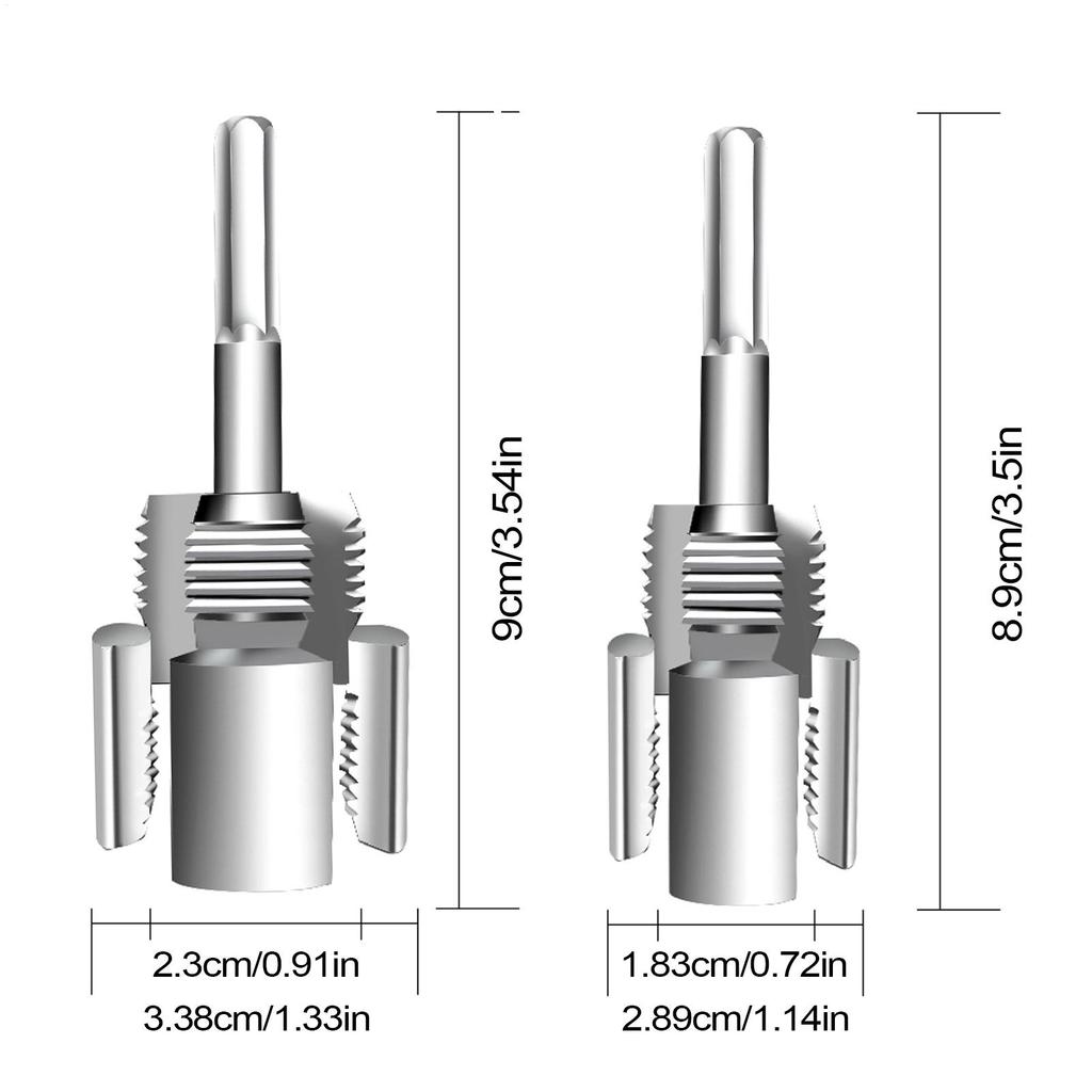 Pipe Thread Cutting Tool Integrated Internal & External Pipe Threading Tool Electric Drill Compatible PVC Pipe Threader Kit
