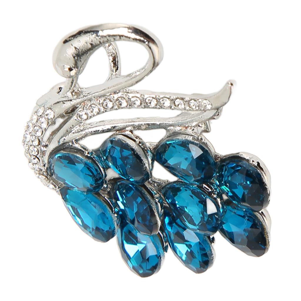 Women Sparkling Animal Brooch Elegant Hypoallergenic Alloy Rhinestone Brooch Pins for Female