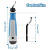 Premium NG1000 Deburring Tool with 10 PCS BS1010 High Speed Steel Swivel Blades 360 Degree Rotary Head for Plumbing Burr Removal
