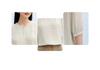 Selected Silk Ghost Crepe Summer Round Neck Organ Fold Design Solid Color Heavy Weight Mulberry Silk T-shirt for Women