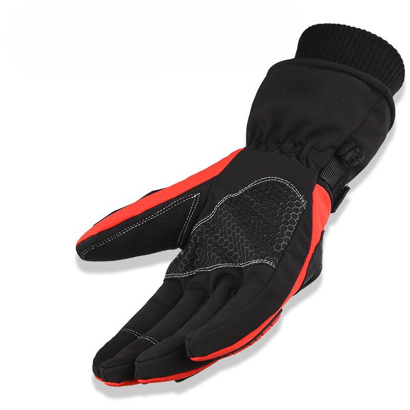 Winter Racing Gloves Men's Plus Velvet Warm Non Slip  Waterproof  Wear Resistant Touch Screen  Anti Fall Protection Motorcycle Motorcycle Riding
