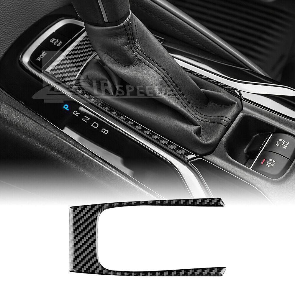 Black Center Gear Shift Panel Sticker Carbon Fiber For Toyota Corolla -2024
