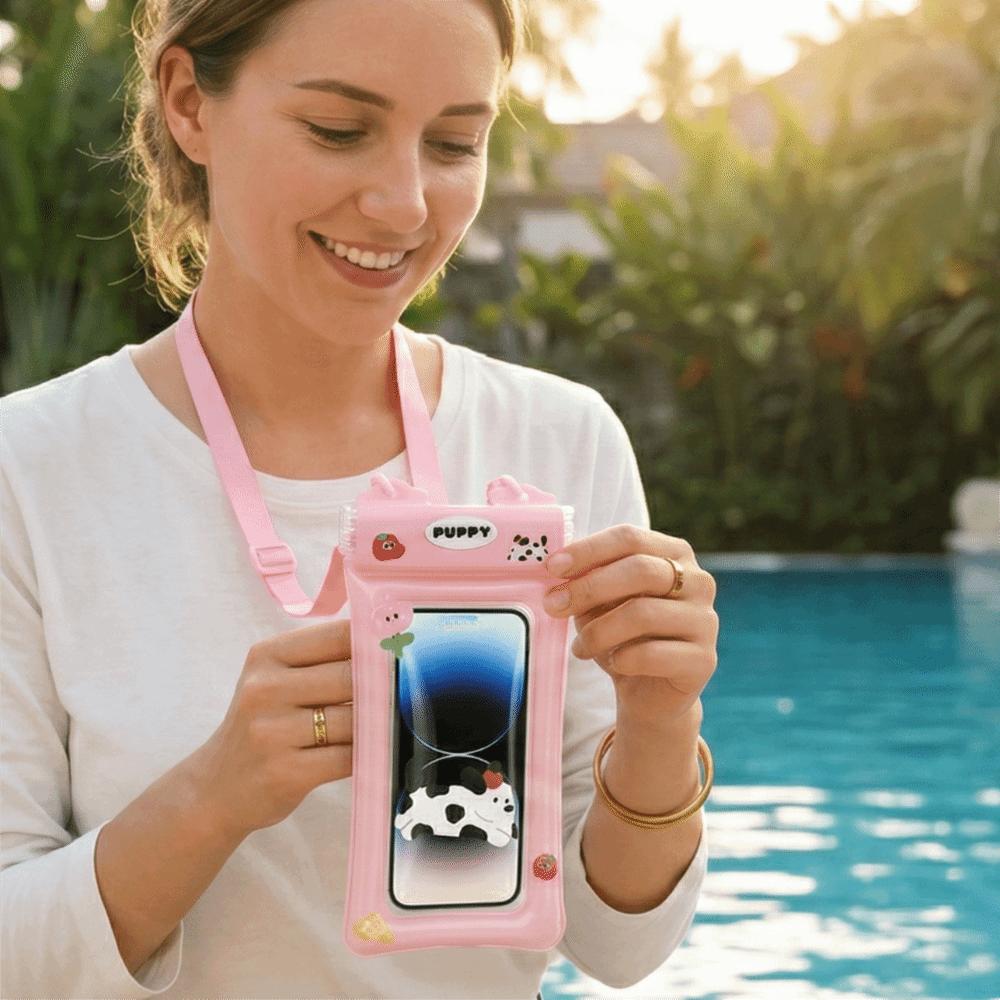 Hanging Neck Phone Bag Transparent Floating Phone Dry Cover Swimming