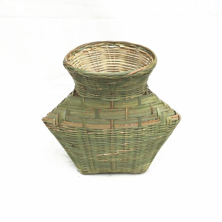 Fish Basket Handmade Bamboo Woven Props Decorative Pendants Fishing Basket Fisherman'S Eel Basket Loach Basket
