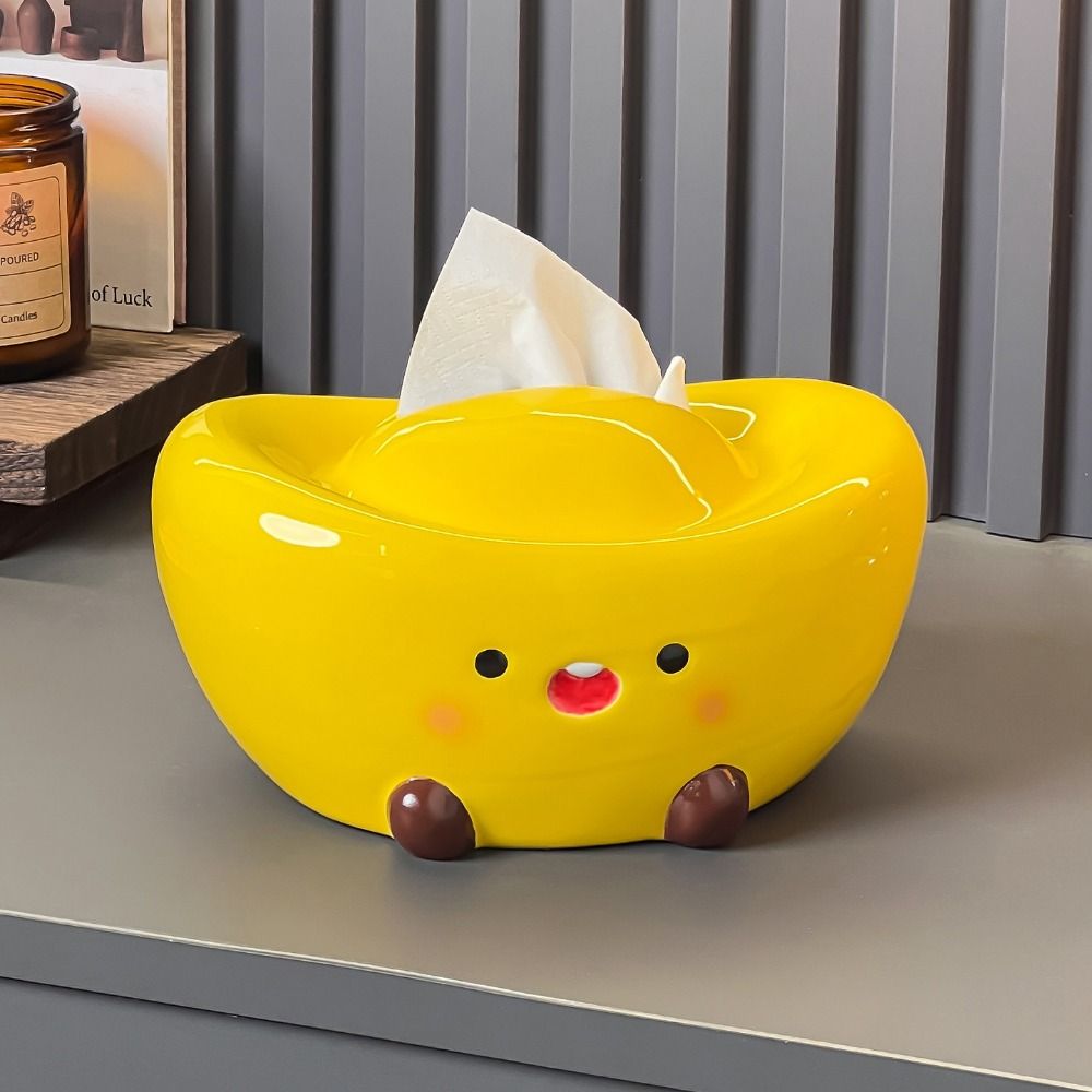 Ceramic Ceramic Tissue Box Reusable Napkin Storage Case Modern Paper Towel Holder Home Decoration