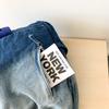 Gradient Retro Rucksack Große Kapazität Schüler Schultasche Jeans Rucksack
