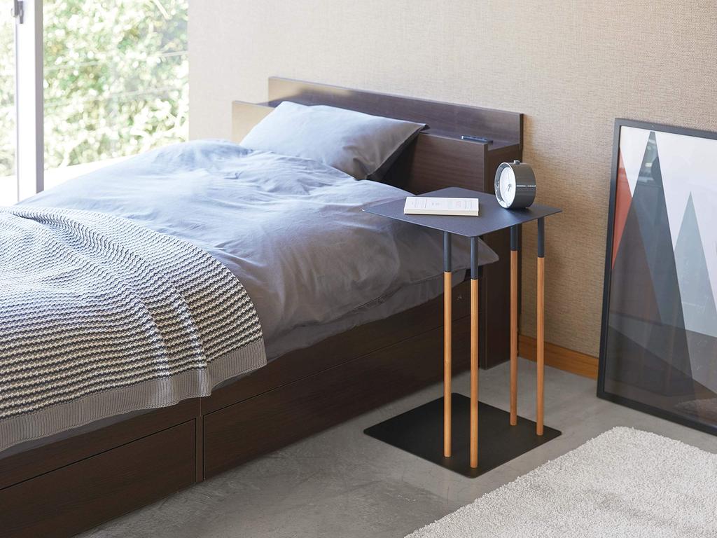Yamazaki Jitsugyo (Yamazaki) Side Table Black W35XD35XH55cm Plain 4804